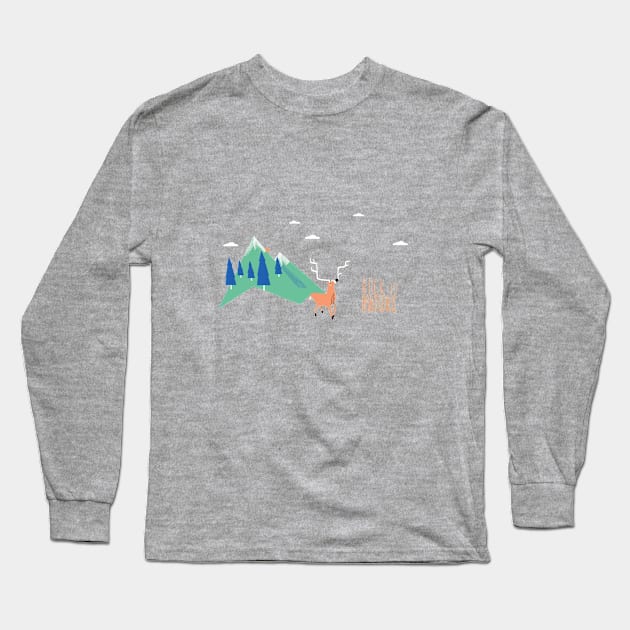Back to Nature Long Sleeve T-Shirt by BabyKarot